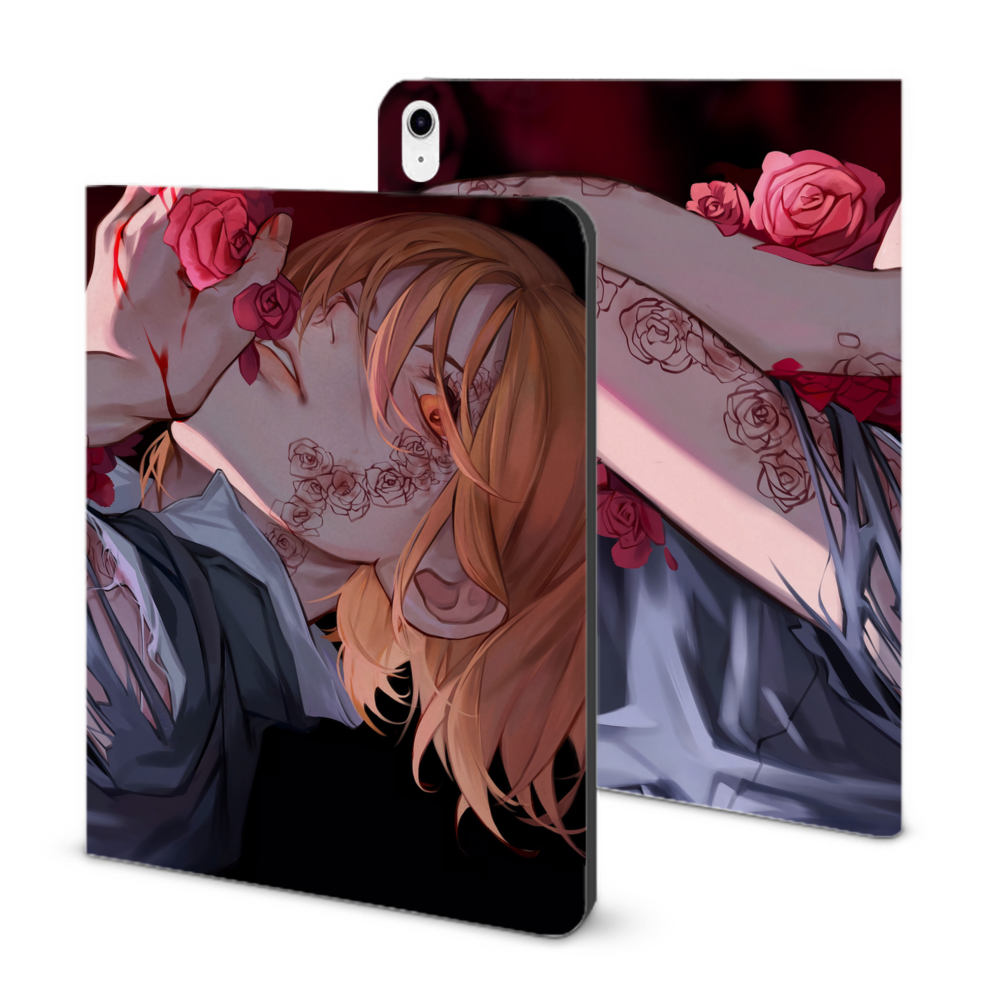 （画像用） 呪術廻戦 Jujutsu Kaisen IPad ケース ブック型 PUレザー TPU 耐衝撃 軽量 薄型 ペン収納なし 全面保護 IPad 各モデル対応